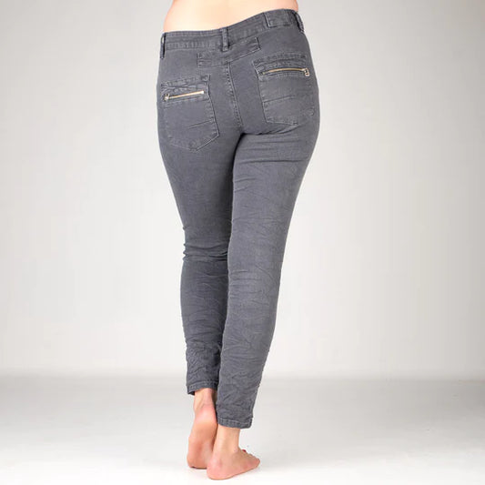 Melly & Co 4 Button Jeans | Charcoal