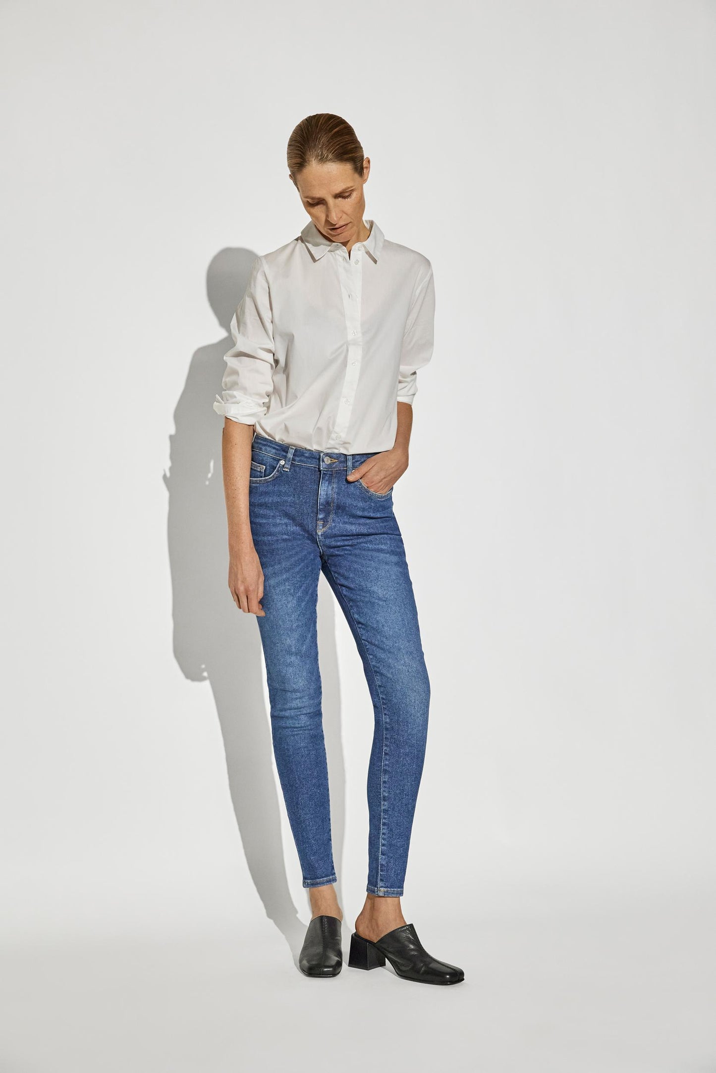 Sophia Skinny Jeans | Dark Blue Denim