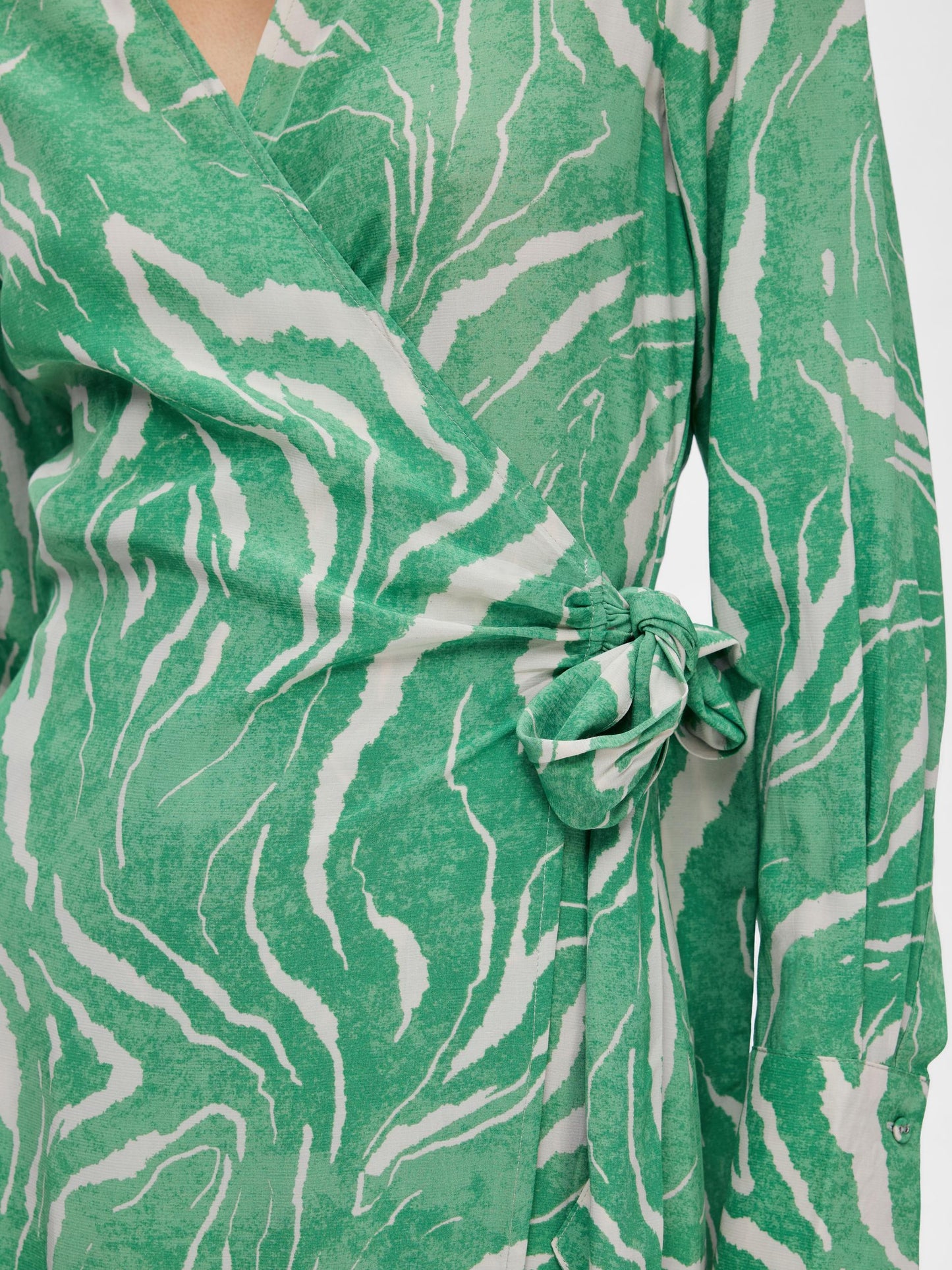 Sirine Midi Wrap Dress | Absinthe Green