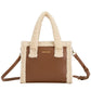 Square Shearling Grab Bag | Brown