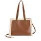 Square Shearling Tote Bag | Brown