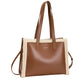 Square Shearling Tote Bag | Brown