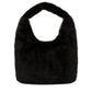 Faux Fur Scoop Grab Bag | Black
