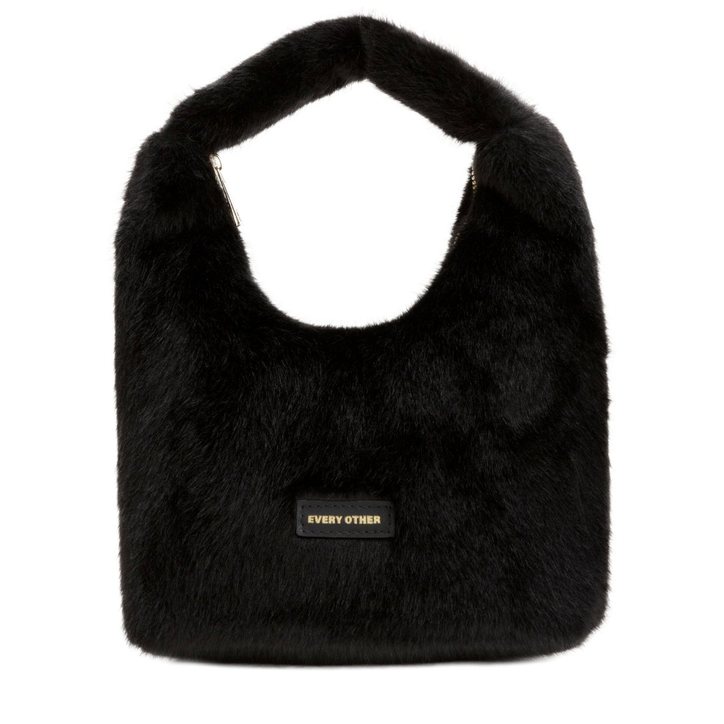 Faux Fur Scoop Grab Bag | Black