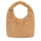 Faux Fur Scoop Grab Bag | Tan
