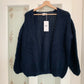 OST Smila Mohair Blend Cardigan in Navy