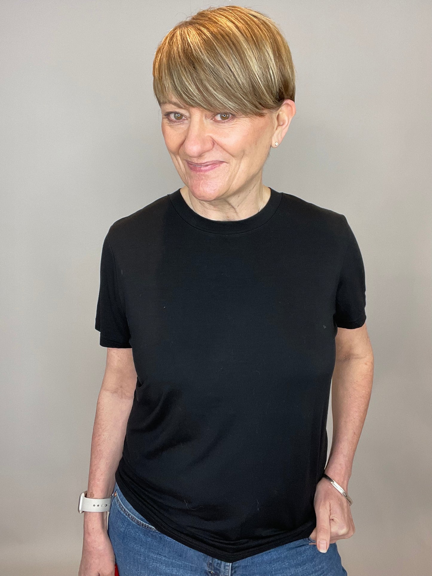 Saint Tropez Adelia Regular T-Shirt | Black