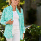 Luella Portimao Cotton Shirt (BF Fit) | Aqua 