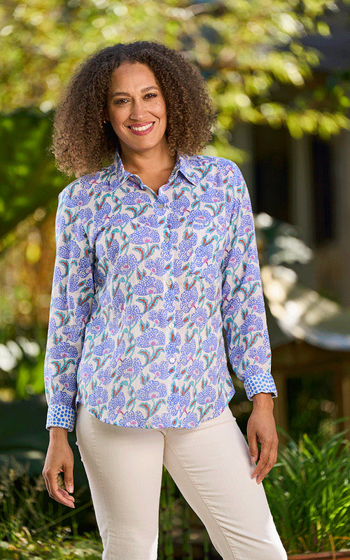 Sintra Cotton Shirt | Blue