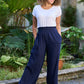 Luella Torino Cotton Double Cloth Trousers | Navy