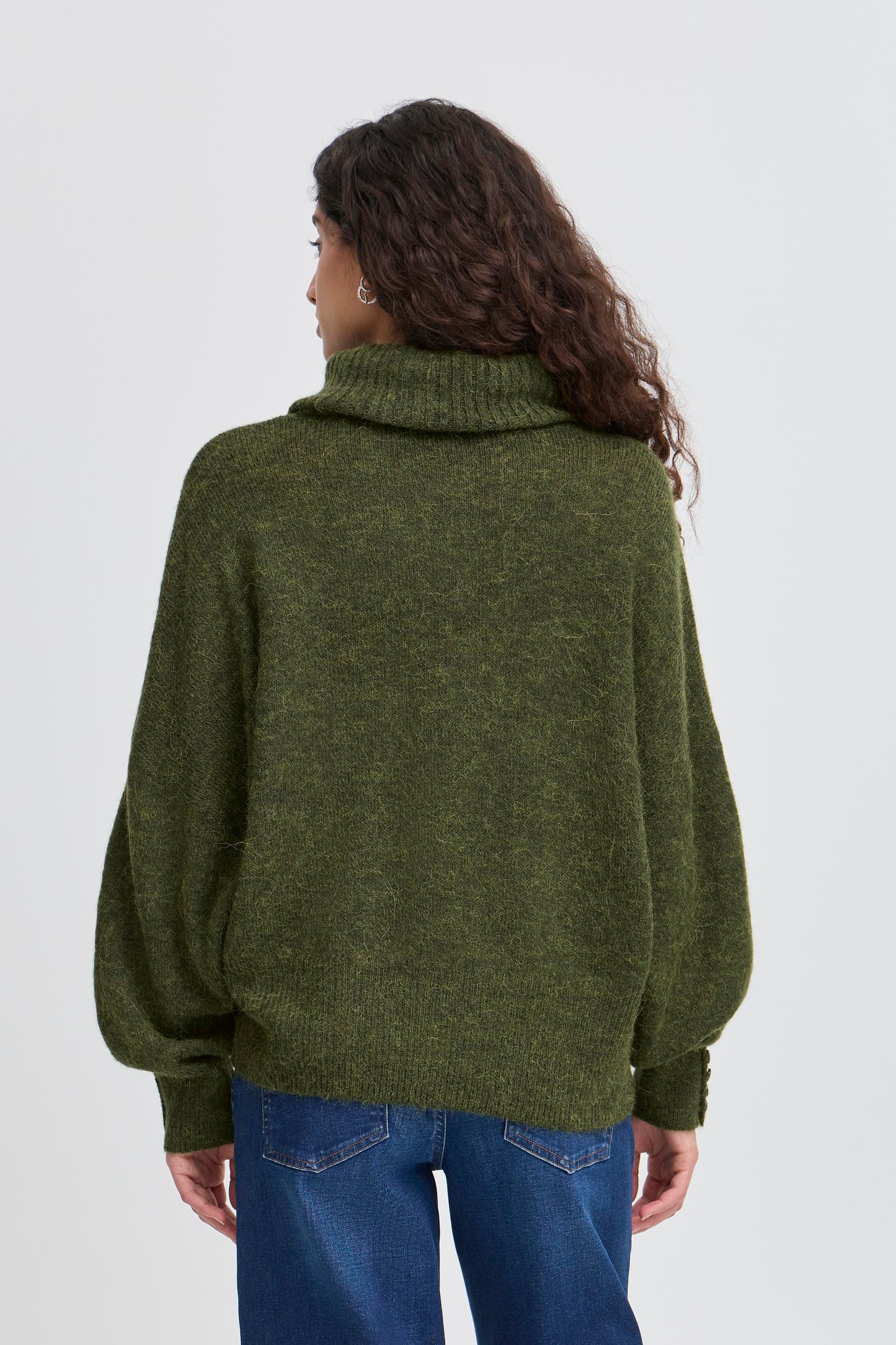 Ichi Kamara Roll Neck Jumper | Rifle Green