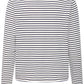 Ichi Ihmira Long Sleeve T-Shirt | Cloud Dancer & Total Eclipse