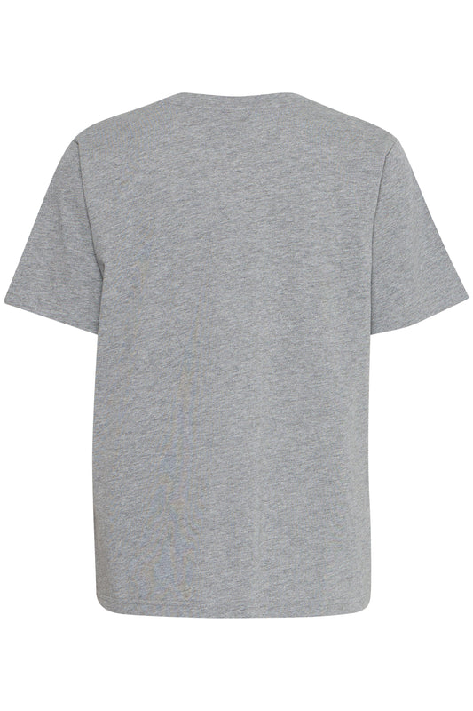 Ichi Ihnynna T-Shirt | Light Grey Melange