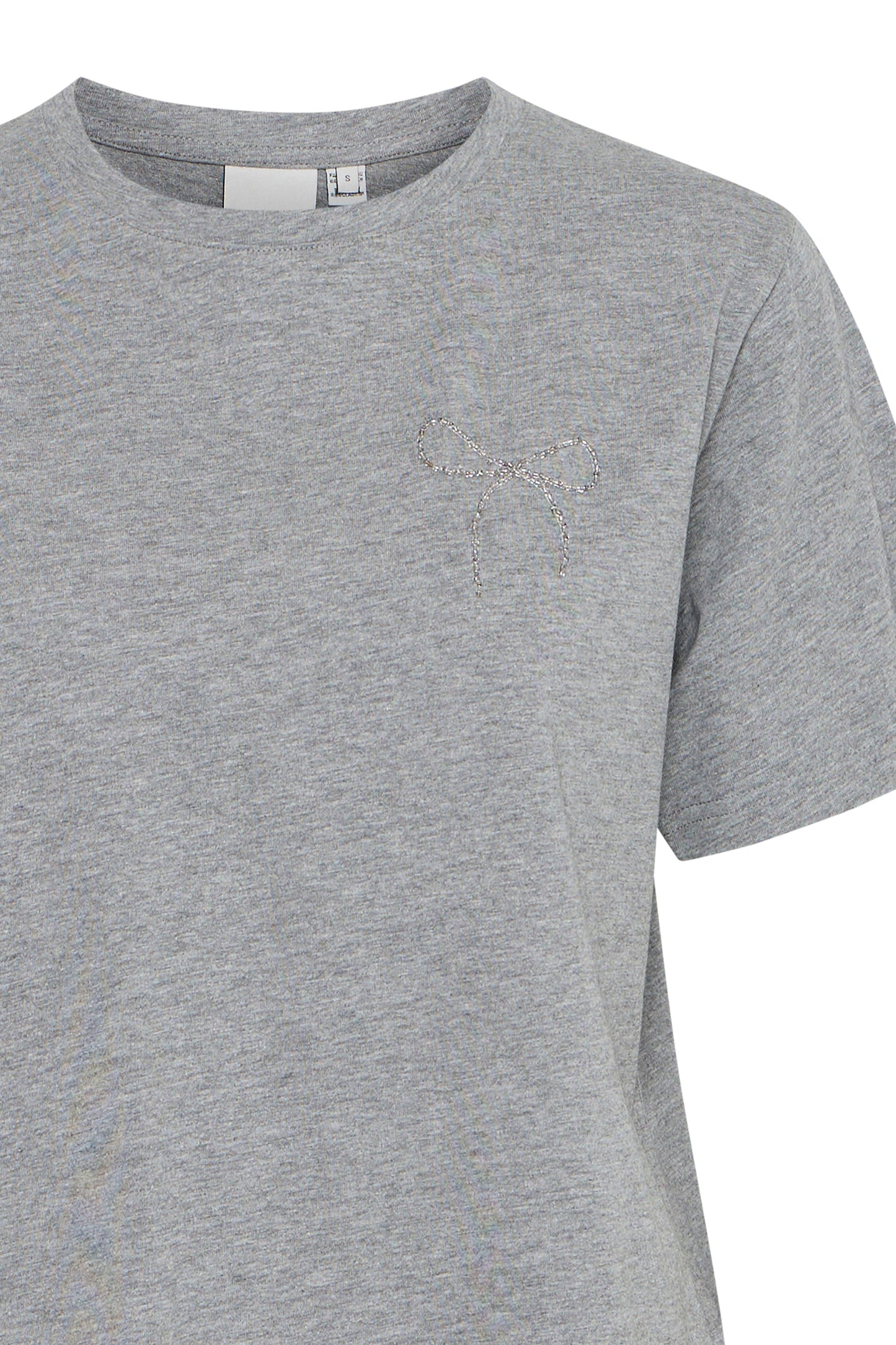 Ichi Ihnynna T-Shirt | Light Grey Melange