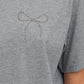 Ichi Ihnynna T-Shirt | Light Grey Melange
