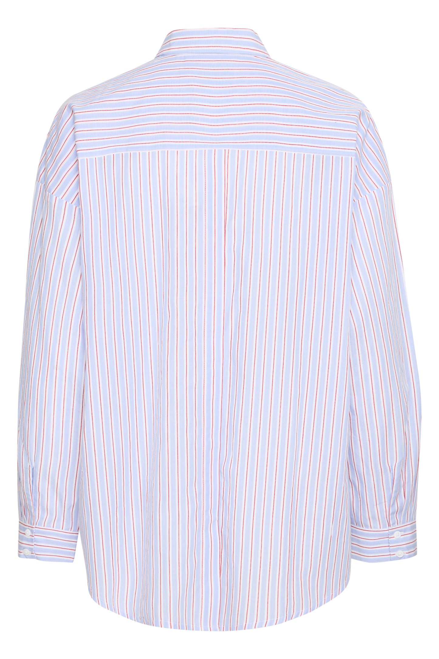 Ichi Janex Shirt | Blue Multi Stripe