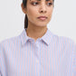 Ichi Janex Shirt | Blue Multi Stripe