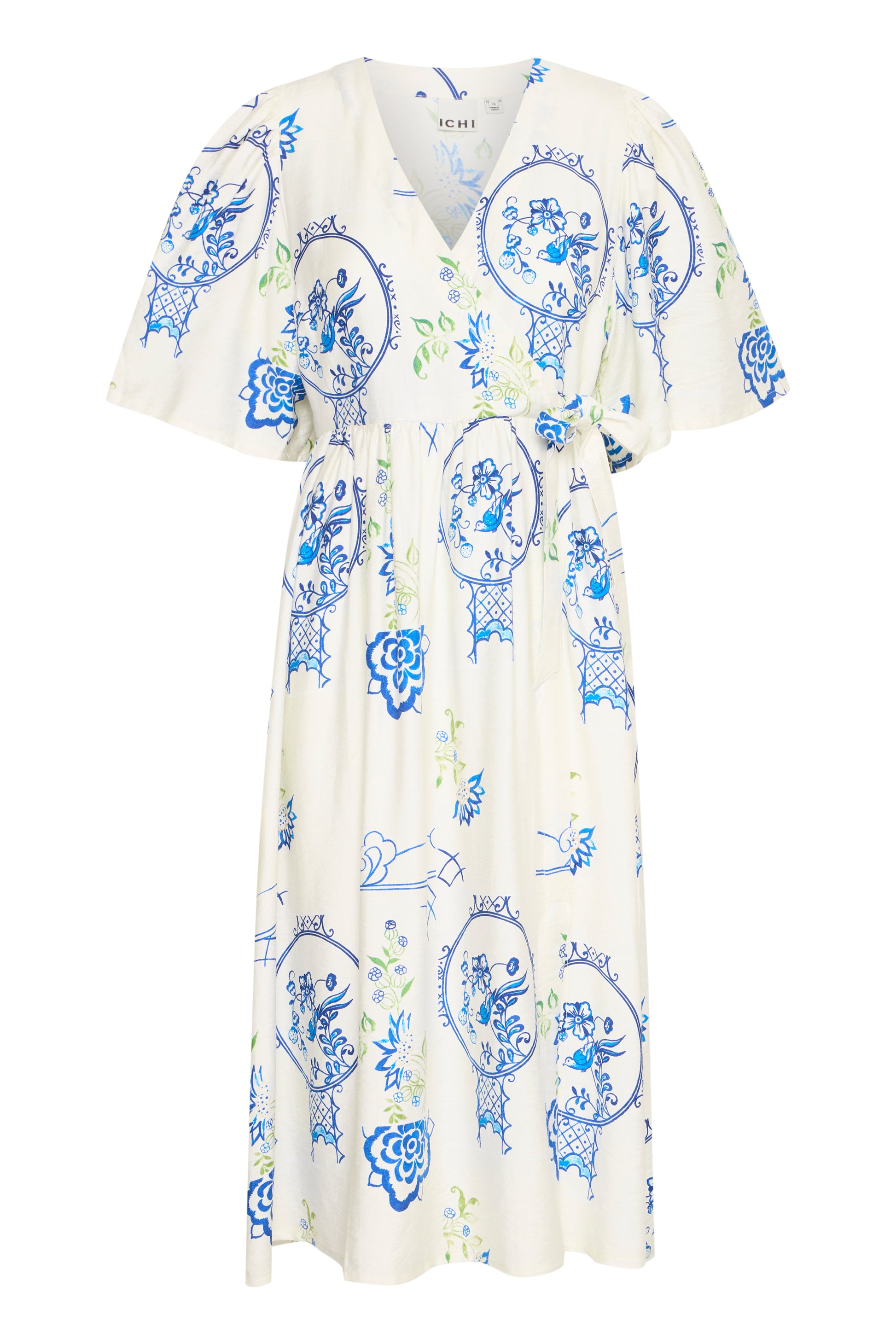 Ichi Ihlucie Dress | Big Scale Tile Aop