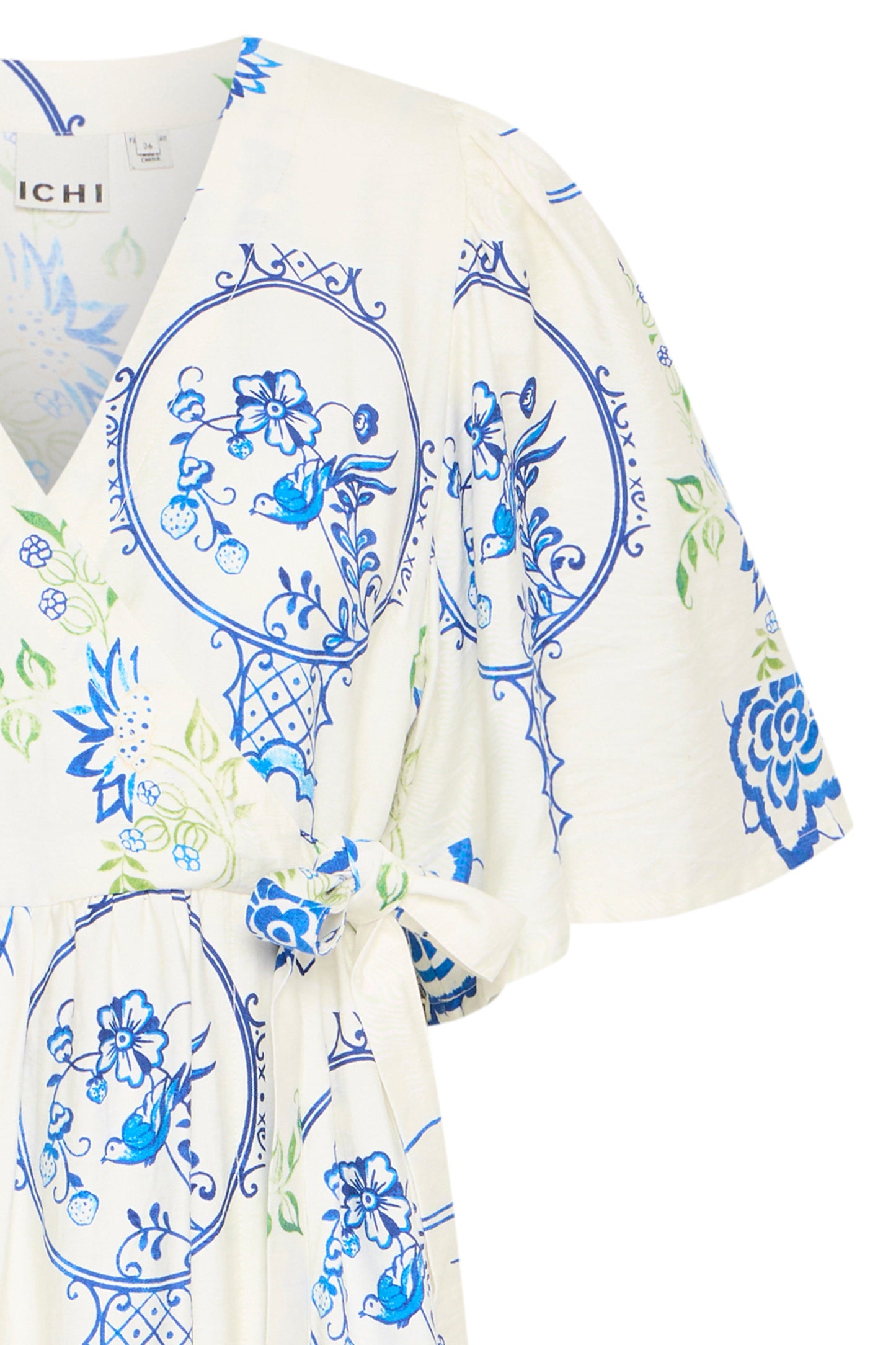 Ichi Ihlucie Dress | Big Scale Tile Aop