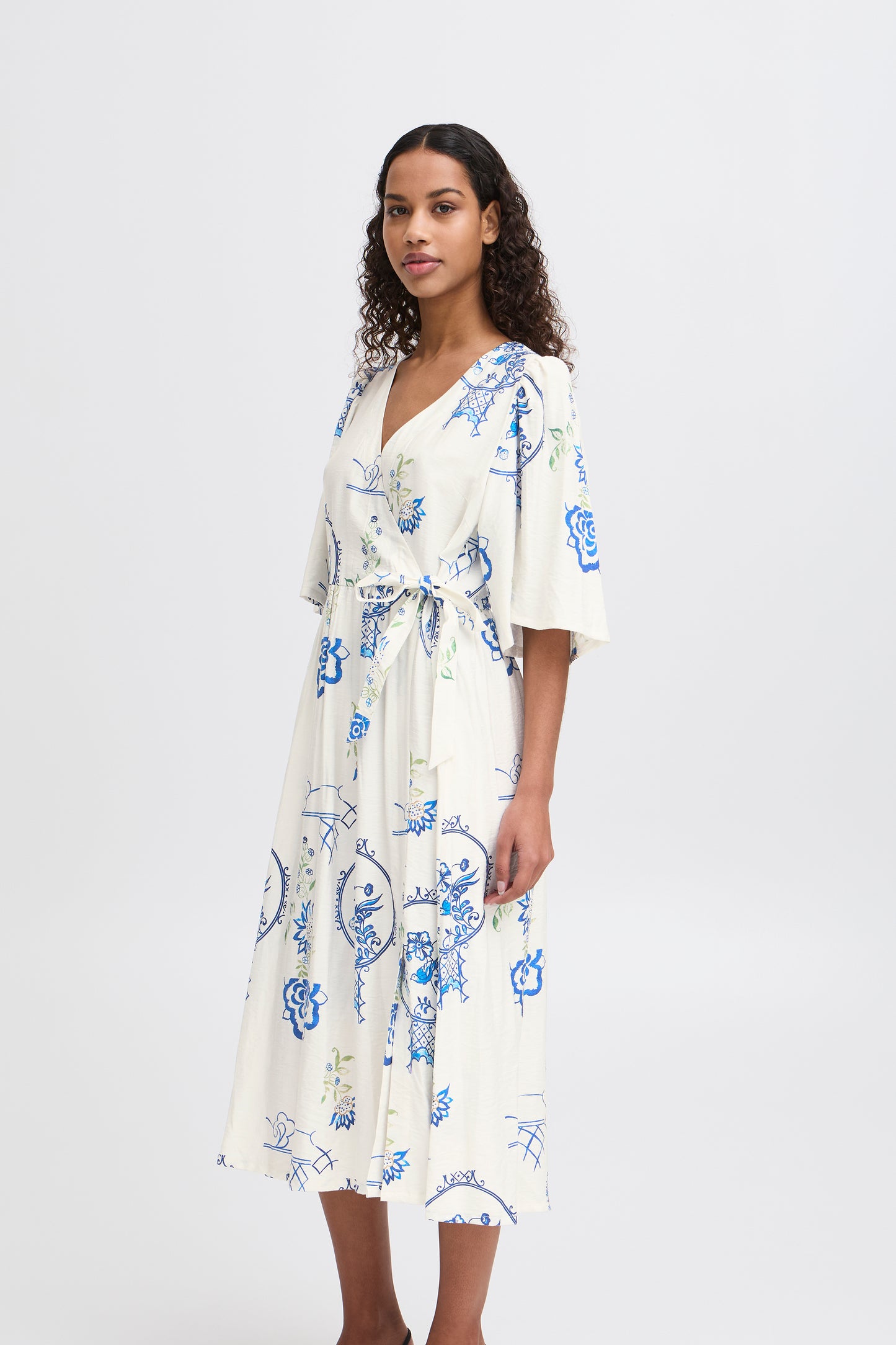 Ichi Ihlucie Dress | Big Scale Tile Aop
