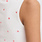 Ichi Ihpalma Vest Top | Cloud Dancer with Heart Emblem