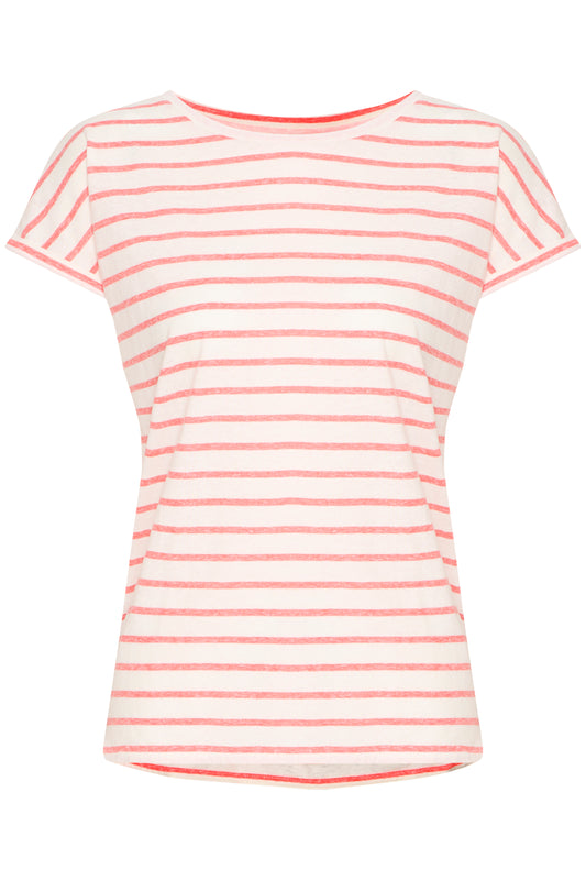 Ichi Ihyulietta T-Shirt | Mars Red Stripe