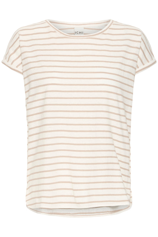 Ichi Ihyulietta T-Shirt | Doeskin Stripe
