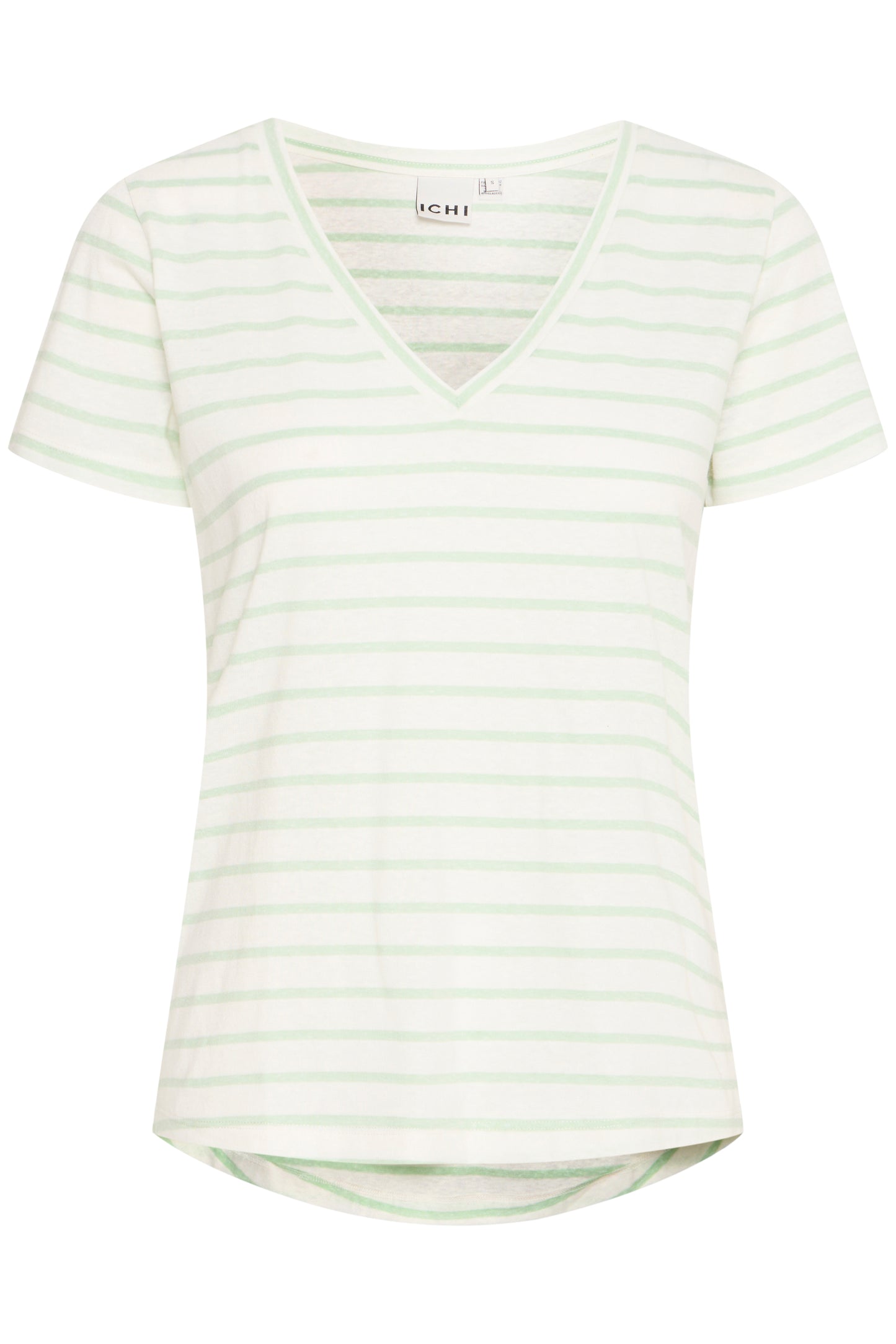 Ichi Ihyulietta T-Shirt | Cameo Green Stripe