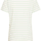 Ichi Ihyulietta V-Neck T-Shirt | Cameo Green Stripe