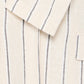 Ichi Linno Blazer | Natural Ecru Stripe