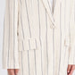 Ichi Linno Blazer | Natural Ecru Stripe