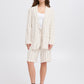 Ichi Linno Blazer | Natural Ecru Stripe