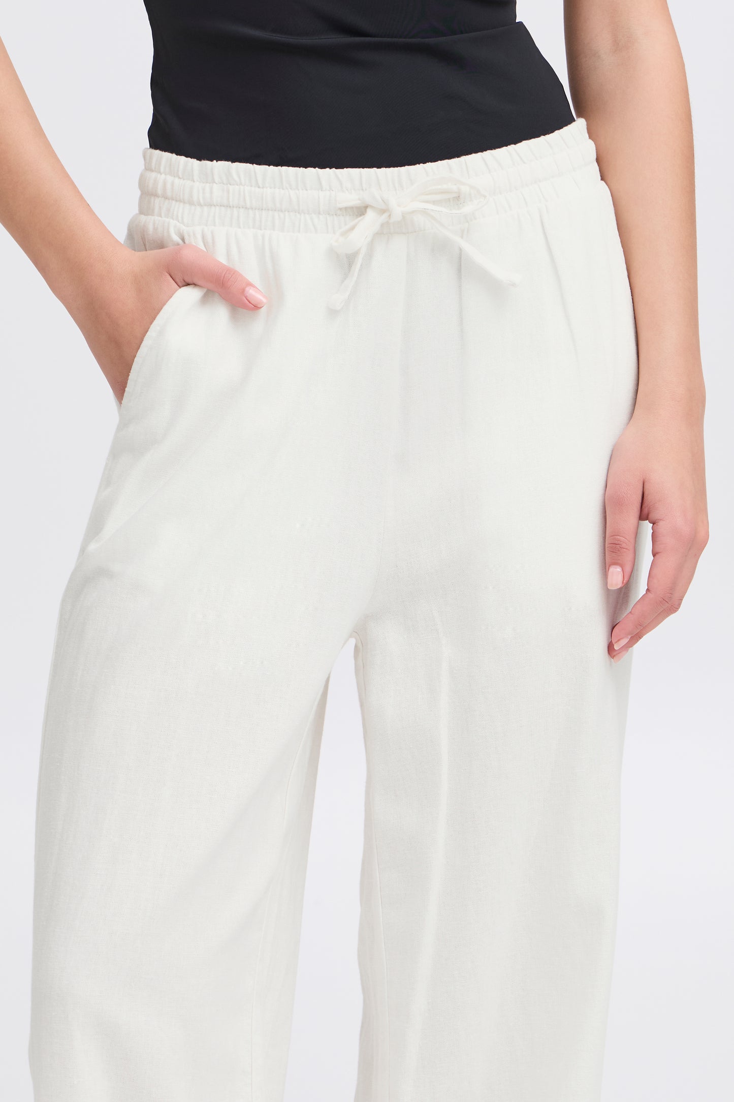 Ichi Linno Pants | Cloud Dancer