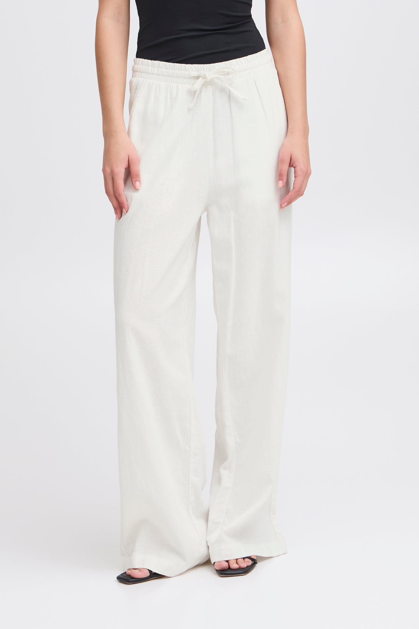 Ichi Linno Pants | Cloud Dancer