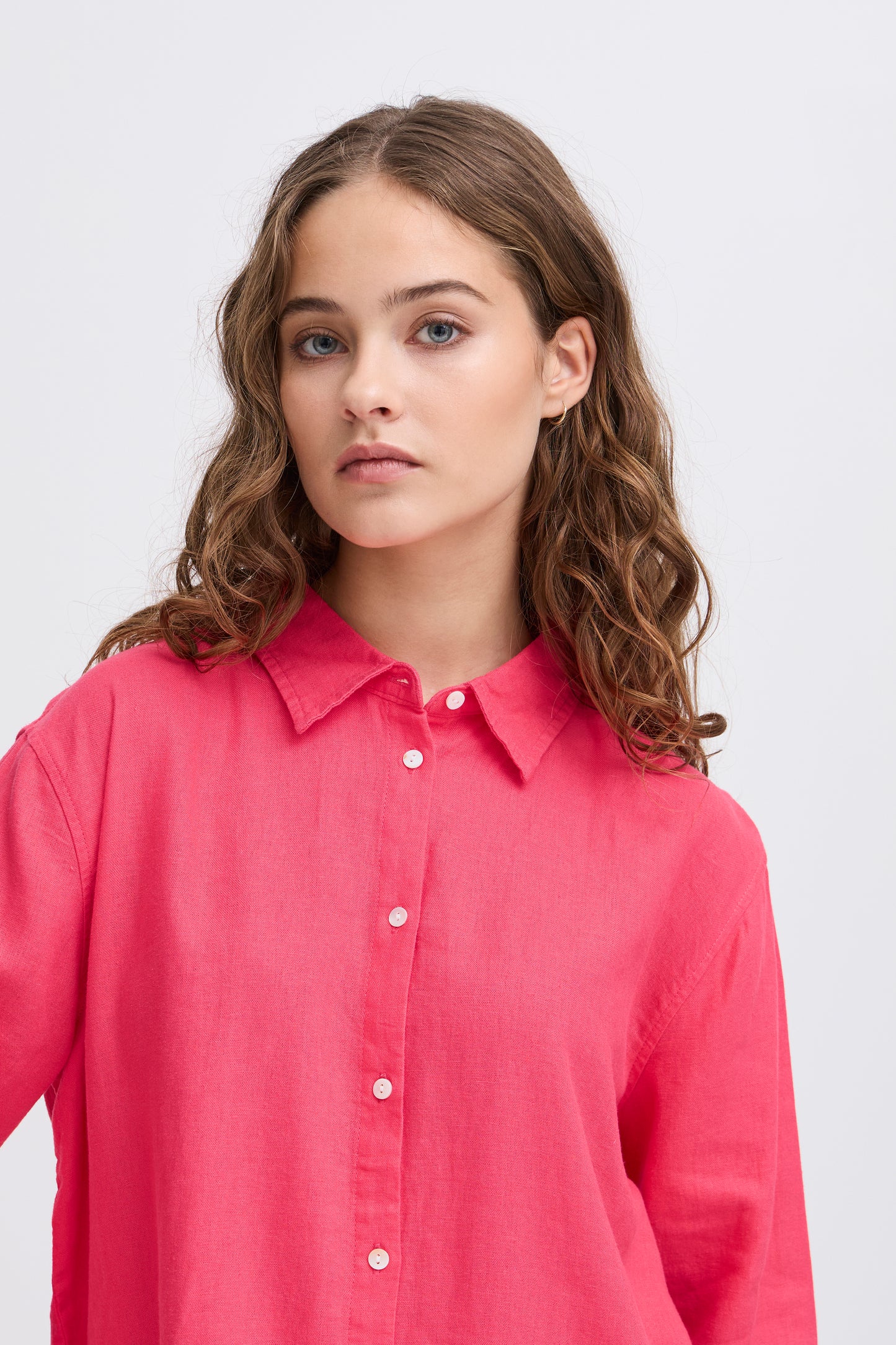 Ichi Linno Shirt | Geranium
