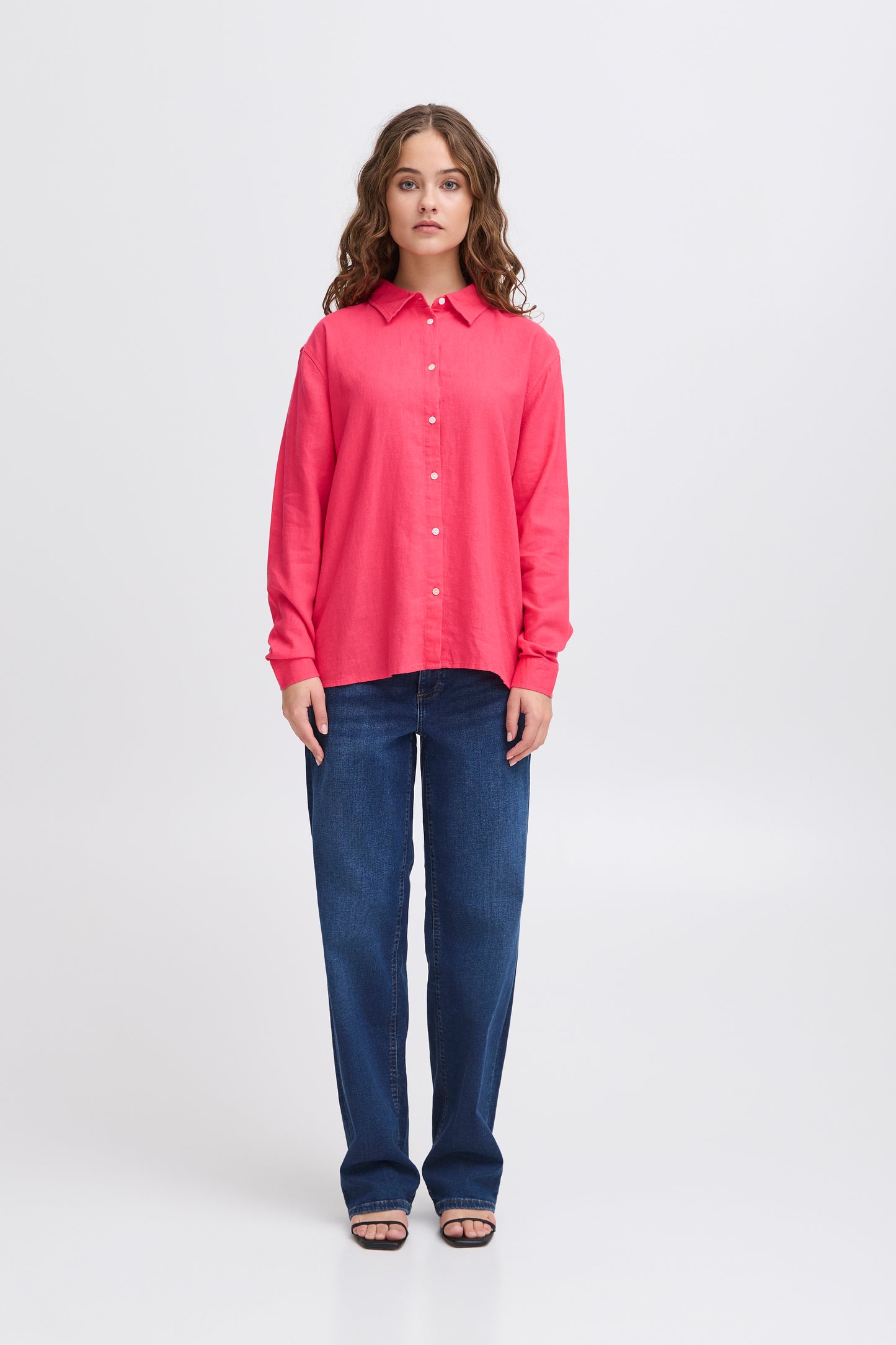 Ichi Linno Shirt | Geranium