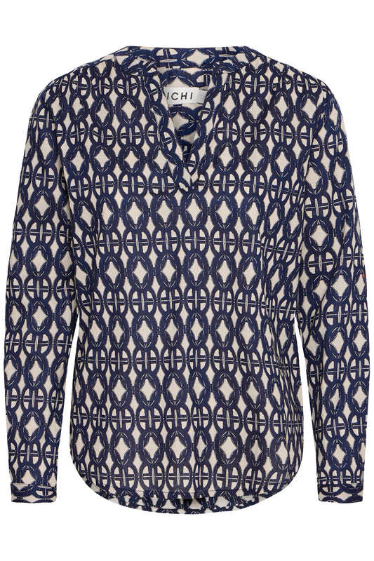 Ichi IhValborg Shirt | Graphic Stroke Aop