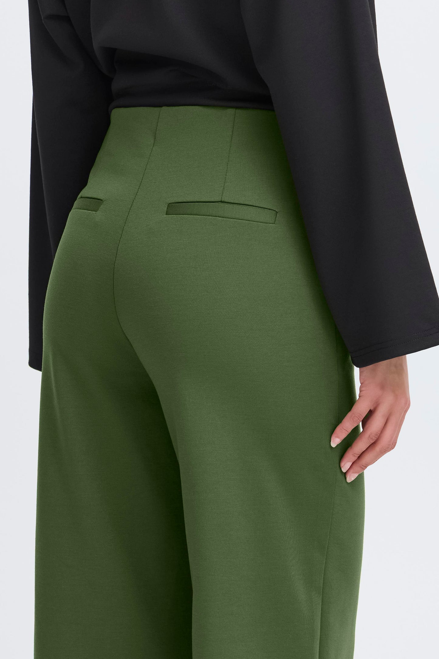 Ichi Kate Wide Pants | Rifle Green