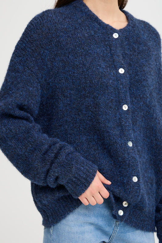 Ichi Belablue Cardigan | Patriot Blue