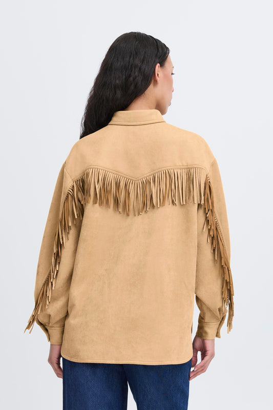 Ichi Effano Shirt | Travertine
