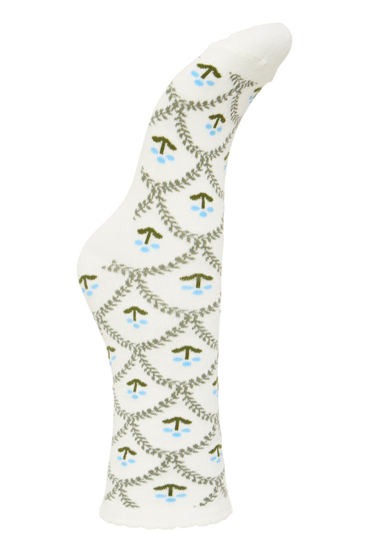 Ichi IaFloral Socks | Mulled Basil