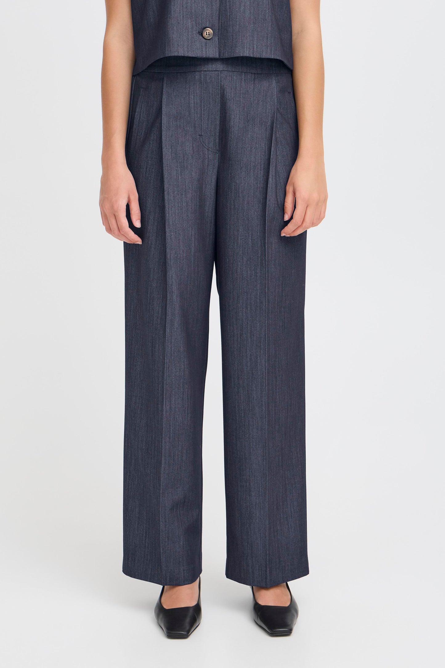 Ichi Jumi Trousers | Dark Blue