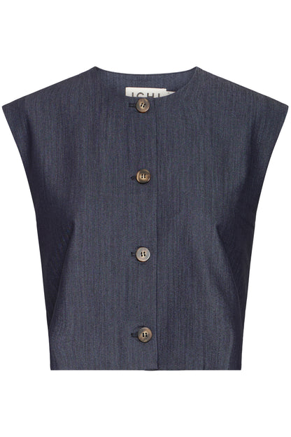 Ichi IhJumi Waistcoat | Dark Blue