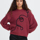 Ichi Catrina Pullover | Maroon