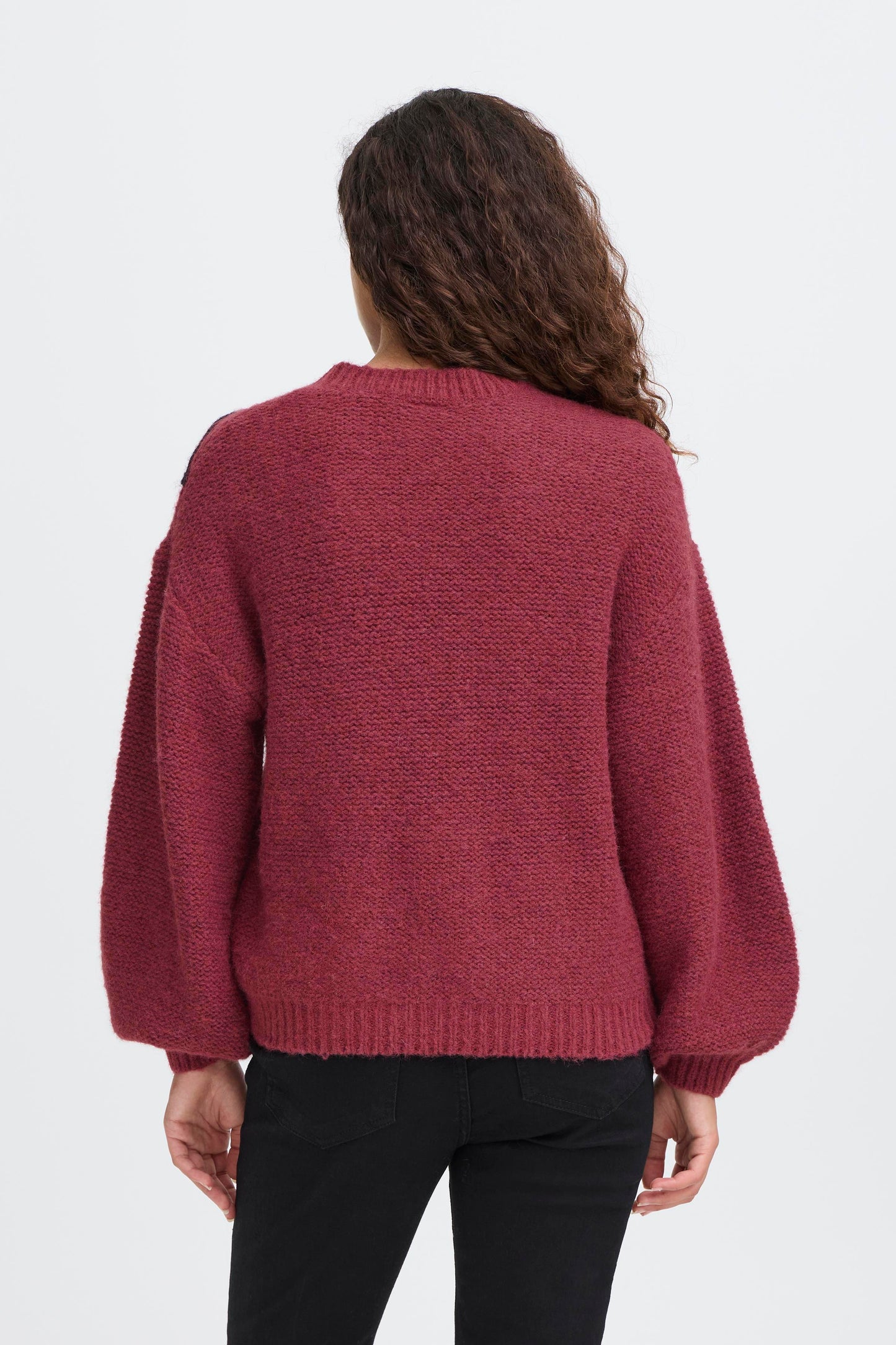 Ichi Catrina Pullover | Maroon