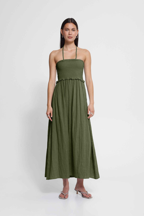 ICHI Foxa Dress | Grape Leaf