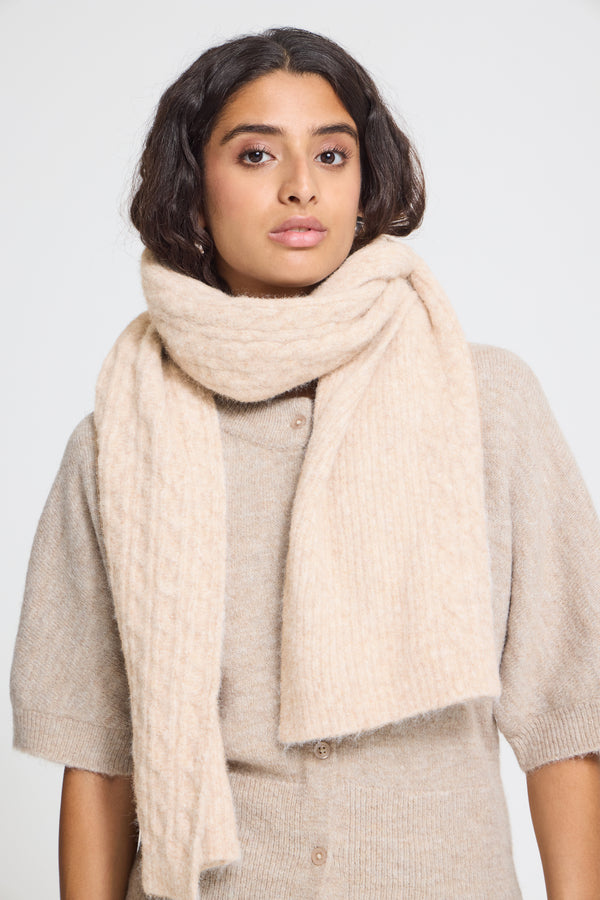 ICHI Astrid Scarf | Oatmeal