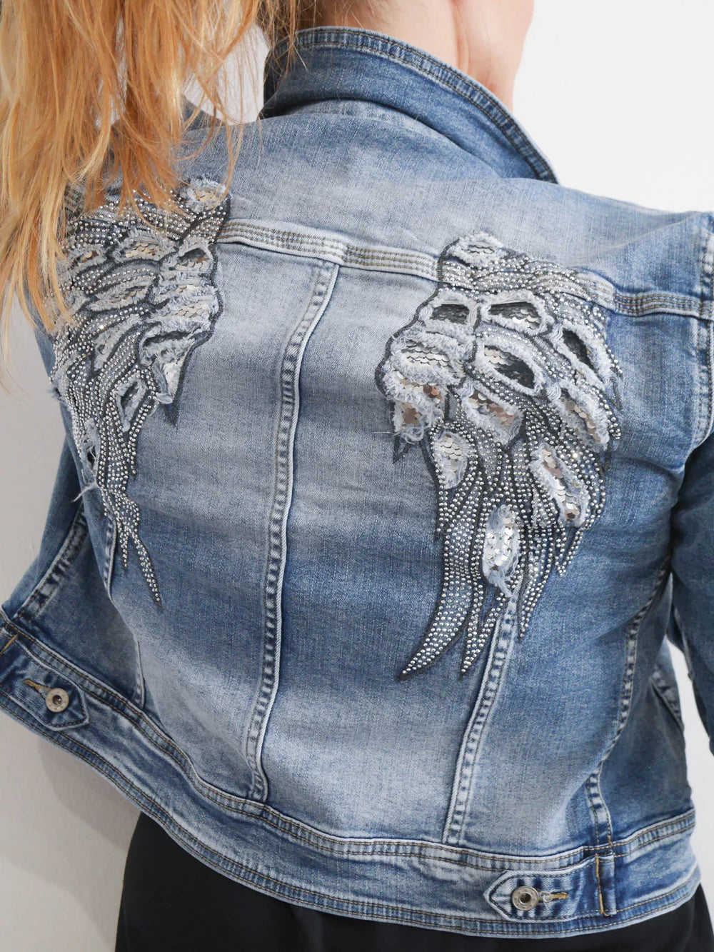 Melly & Co Angel Wings Denim Jacket