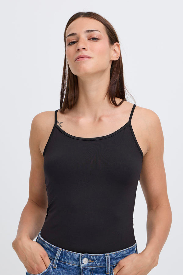 B Young Iane Strap Top | Black