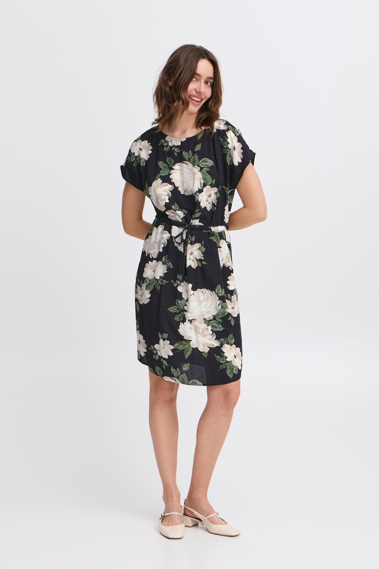 B Young Bymmjoella Dress | Black Roses